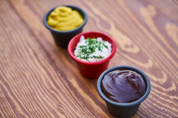 Homemade Mustard, Mayonnaise and BBQ Sauce Blend - Dips Recipe