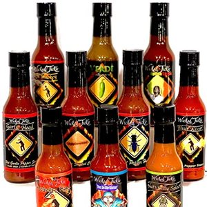 Includes Three Flavors of Hot Sauce Including Habanero, Ghost Pepper and Jalapeno