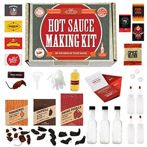 Do-It-Yourself Hot Sauce Making Kit Includes Everything you Need to Make Your Own Hot Sauce at Home